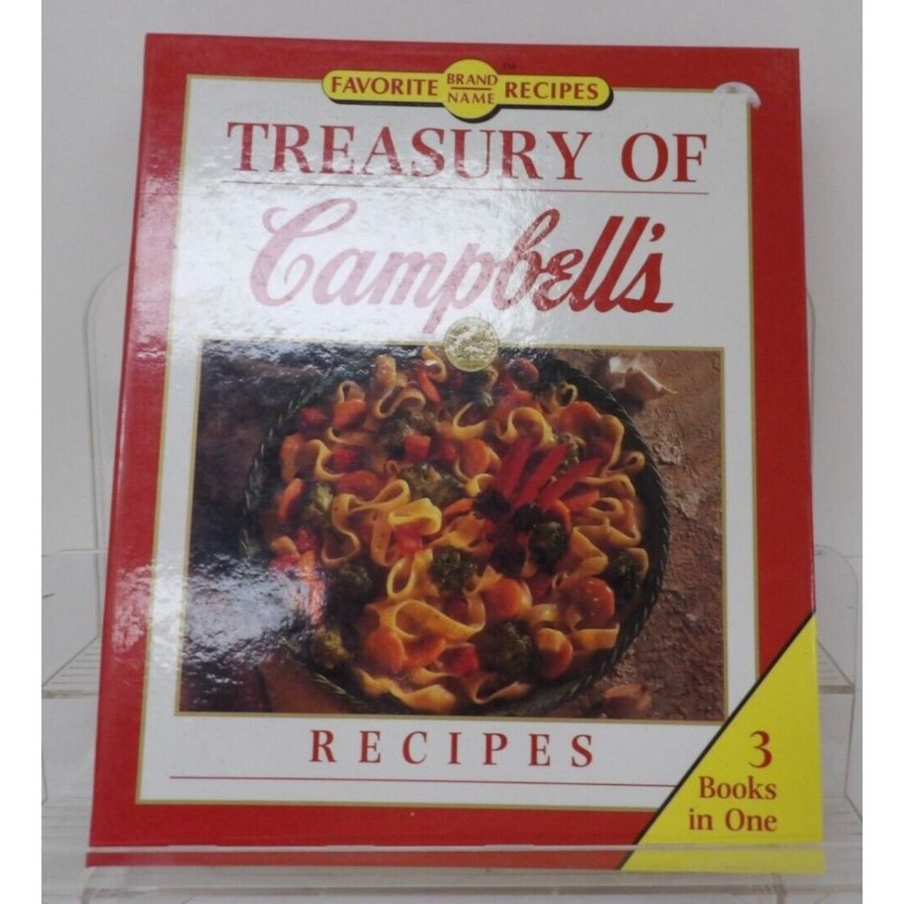 Treasury of Campbell's Recipes Cookbook 3 Books in One Spiral Hardcover Book